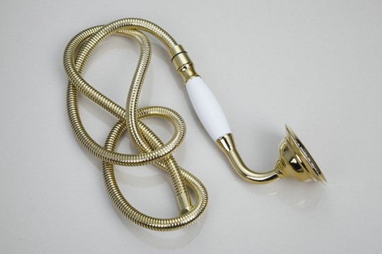 Goud kleurige badkraan Sonse Deluxe met handdouche