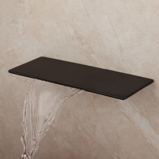 Waterval bad kraan zwarte coating