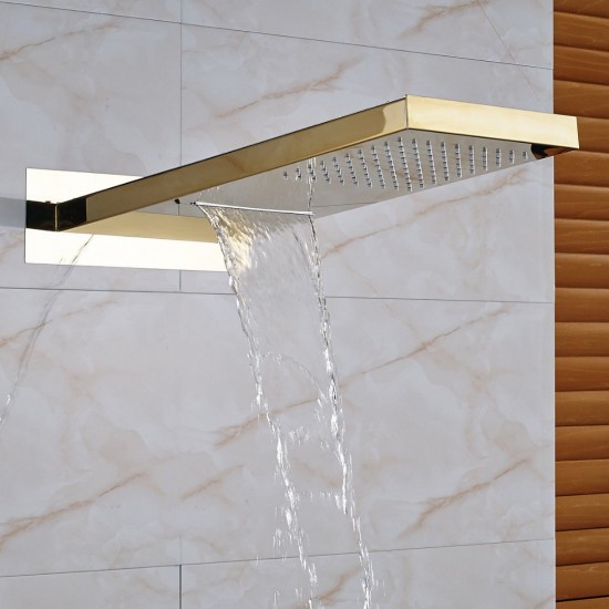Waterval regen douche goud