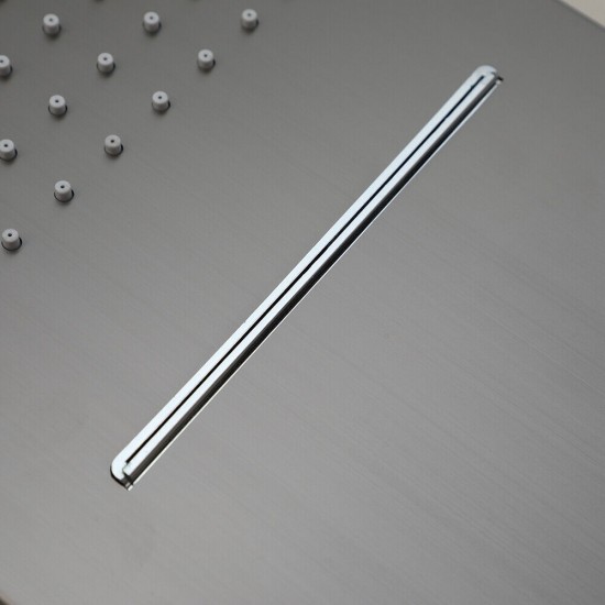 Waterval regendouche rechthoekig gun metal