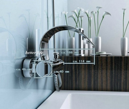 Watervalkraan Type Swan Design Waterval Badkraan