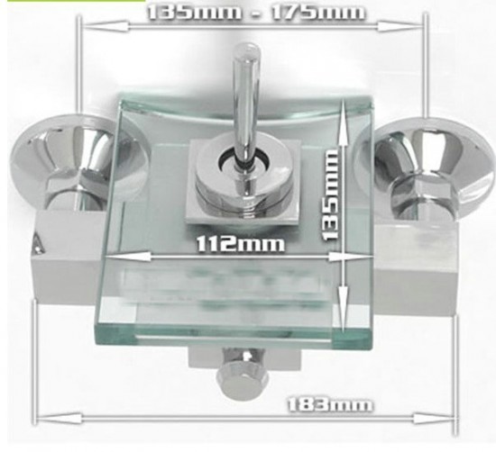 Watervalbadkraan Type Bally Design Bad Kraan