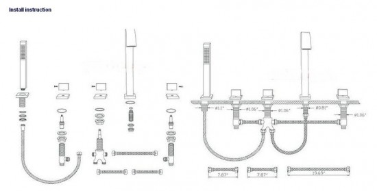 Watervalkraan Type Crano Waterval Bad Kraan