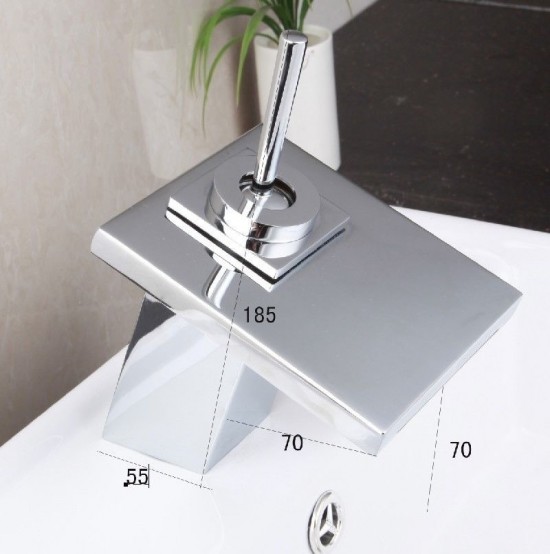 Watervalkraan afmeting