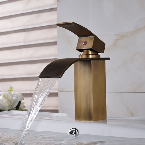 Watervalkraan barre brons