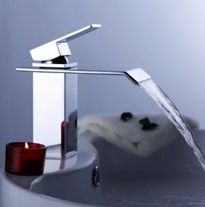 Watervalkraan Barre Zilver Design Kraan