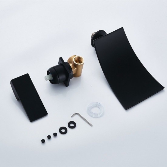 Watervalkraan mat zwart