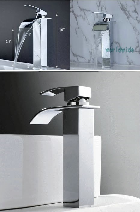 Watervalkraan Barre Elegance Zilver XL Design Kraan