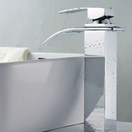 Watervalkraan Barre Elegance Zilver XL Design Kraan