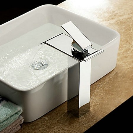 Watervalkraan Barre Zilver XL Extra Design Kraan