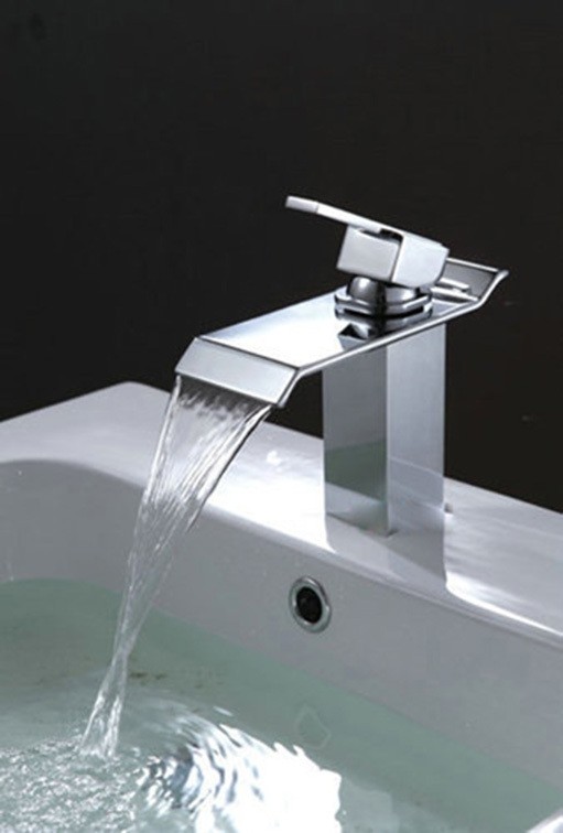 Watervalkraan Barre Zilver Small Extra Design Kraan