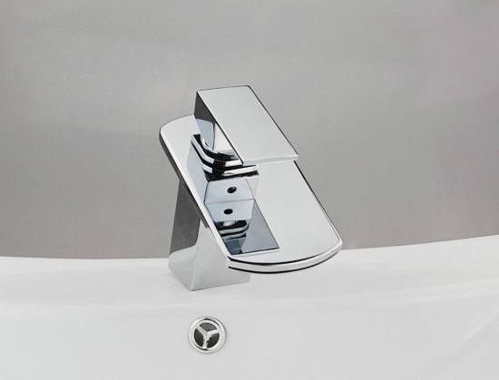 Watervalkraan Basin Chroom Design wastafelkraan