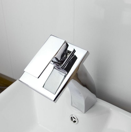 Watervalkraan Carice Zilver XL Design Waterval Kraan