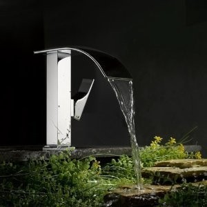 Watervalkraan Flamingo Elegance Zilver Design Kraan