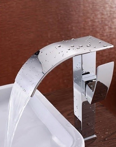 Watervalkraan Flamingo Elegance Zilver Design Kraan