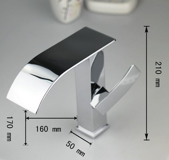 Watervalkraan Flamingo Elegance Zilver Design Kraan