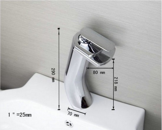 Watervalkraan Marie Antoinette XL Design Waterval Kraan