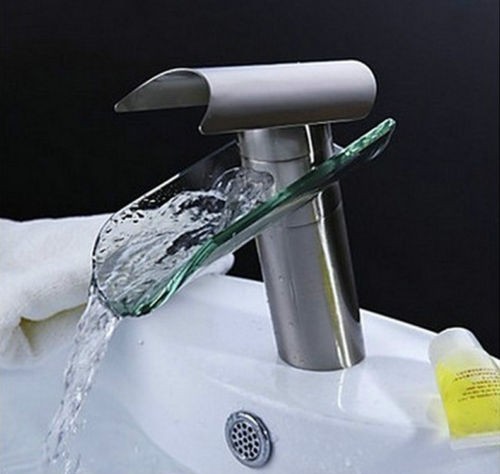 Waterval kraan Regina Deluxe Nikkel Design kraan small