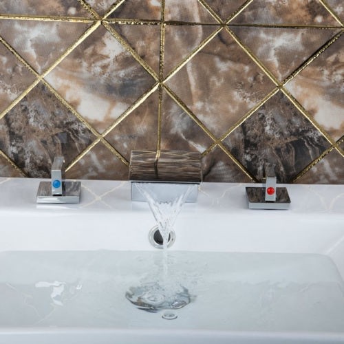 Watervalkraan Type Acquario Design Waterval wastafel kraan