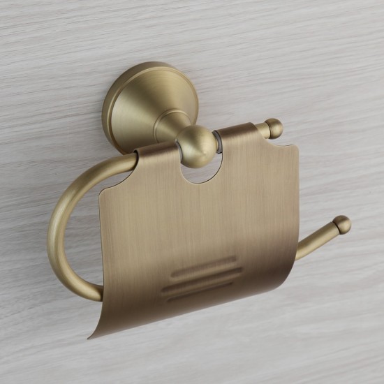 Wc papier houder brons