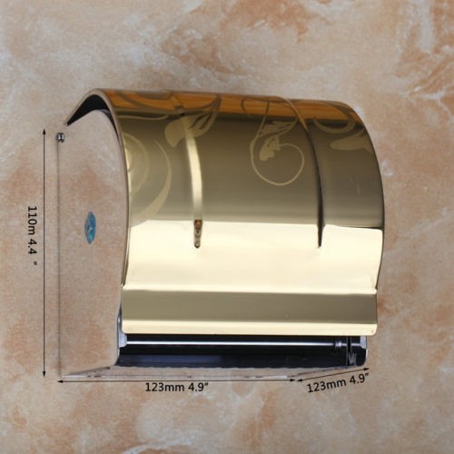 Gouden WC rol houder  Goudkleurige design toiletpapier houder