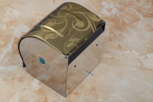 Gouden WC rol houder  Goudkleurige design toiletpapier houder