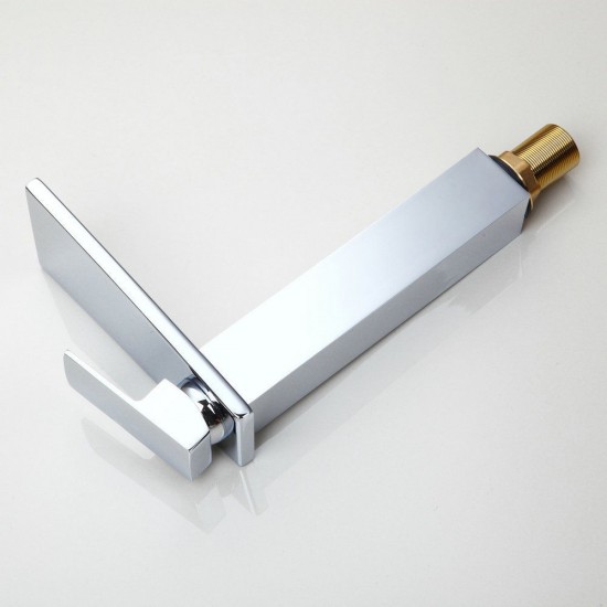 Zij aanzicht watervalkraan