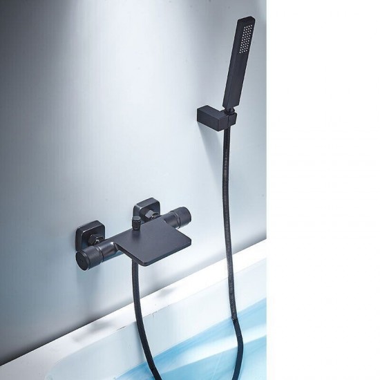 Zwarte waterval badkraan 0