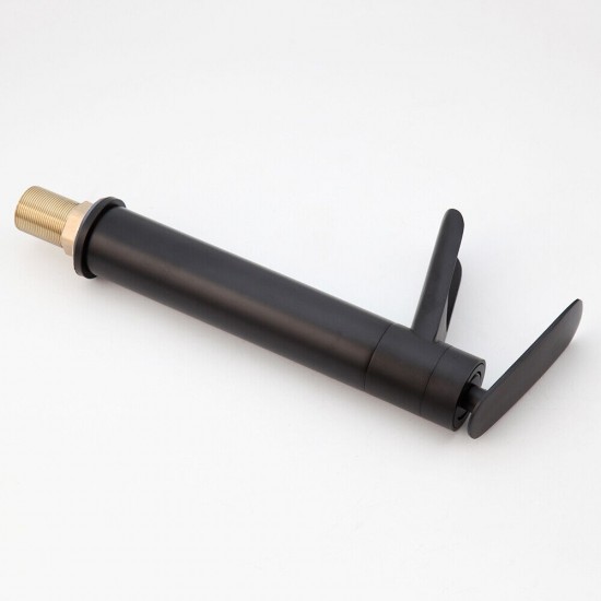 Zwarte watervalkraan meng kraan